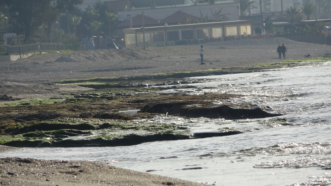 Alanya'da deniz suyu 7-8 metre çekildi