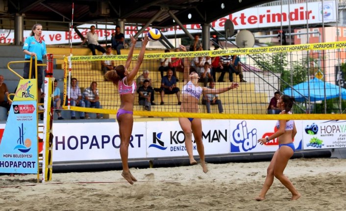 Hopa'da tvf plaj voleybolu organizasyonunun ilk karsılaşması start alacak