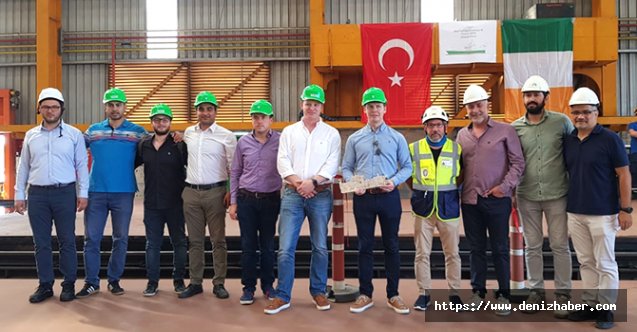 Cemre Tersanesi, Veronica balıkçı gemisi için çelik kesme töreni düzenledi