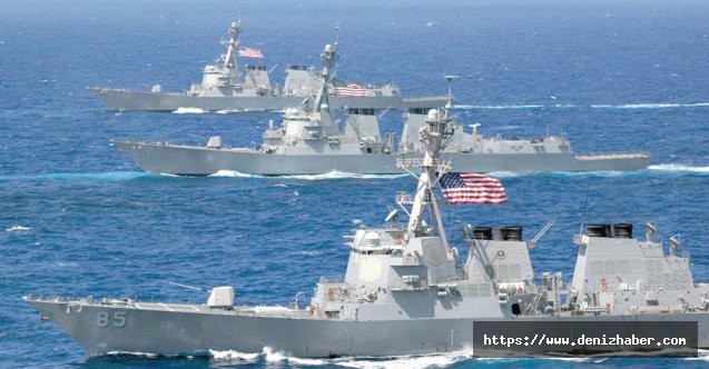 Amerkan Deniz Birlikleri savaş gemisi ile Basra Körfezi'ne girdi