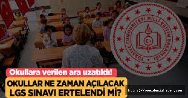 Milli Eğitim Bakanı Ziya Selçuk:"30 Nisan’a kadar okullarımızın tatil olması, uzaktan eğitimin devam etmesi konusunda bir karar söz konusu”