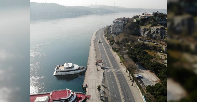 Sokağa çıkma yasağı ile Bebek sahil ve çevresi boş kaldı