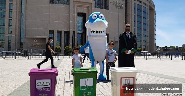 Deniz kirliliğine dikkat çekmek isteyen 'balık'tan temsili suç duyurusu!