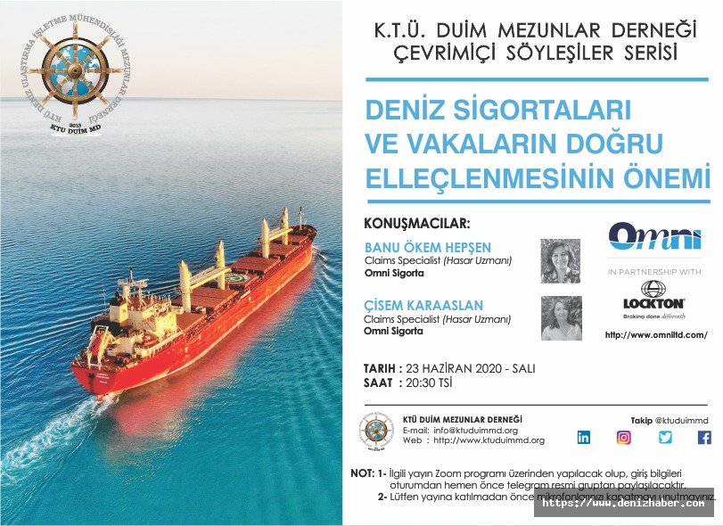 KTÜ DUİM Mezunlar Derneği Deniz Sigortaları Söyleşisi yoğun katılımla gerçekleştirildi!
