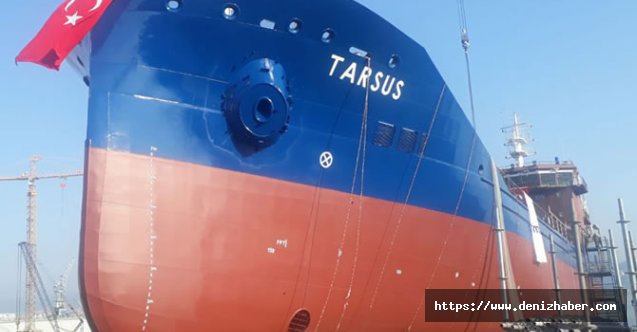 Nakkaş Denizcilik için inşa edilen Tarsus isimli tanker, denize indirildi