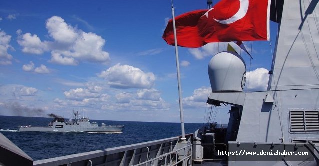 Türk TCG Heybeliada ve Rumen ROS C.E. Sebastian'dan Karadeniz'de ortak eğitim!