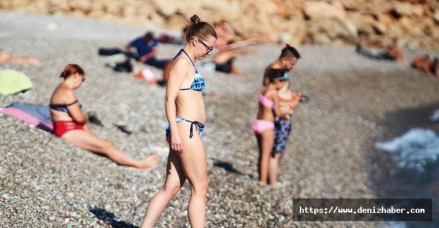 Dün yağmur ve fırtınaya teslim olan Antalya'da bugün deniz keyfi!