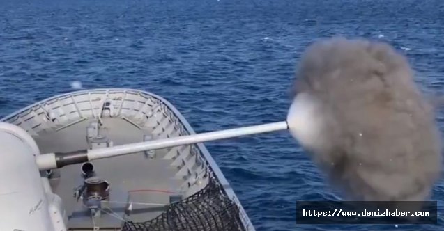 Türk Deniz Kuvvetleri'nden Saros Körfezi'nde atış eğitimi!