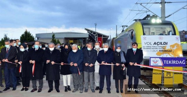 Tekirdağ'dan Avrupa'ya ilk ihracat yükü trenle Avrupa'ya gönderildi!