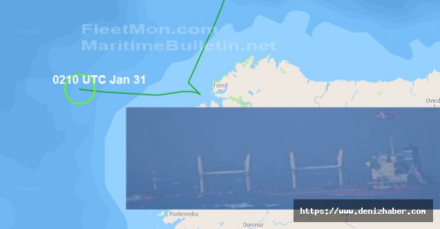 MV MAPLE GLORY adlı geminin Kaptanı helikopterle tahliye edildi
