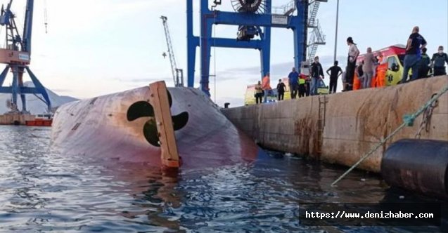 MV Nazmiye Ana  Castellon Limanı'nda Alabora Oldu