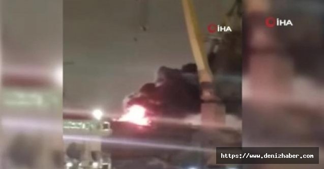 Rus donanması için inşa edilen savaş gemisinde yangın çıktı: 3 yaralı