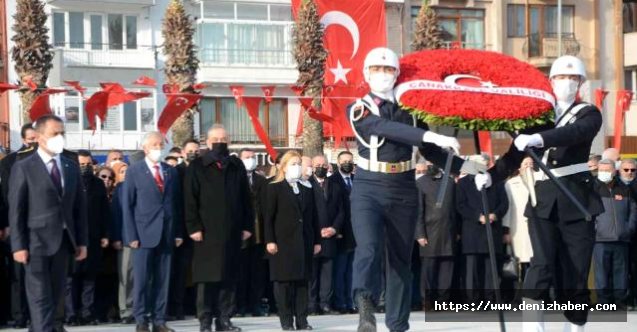 18 Mart Deniz Zaferi'nin 107 yılı törenleri çelenk sunumu ile başladı