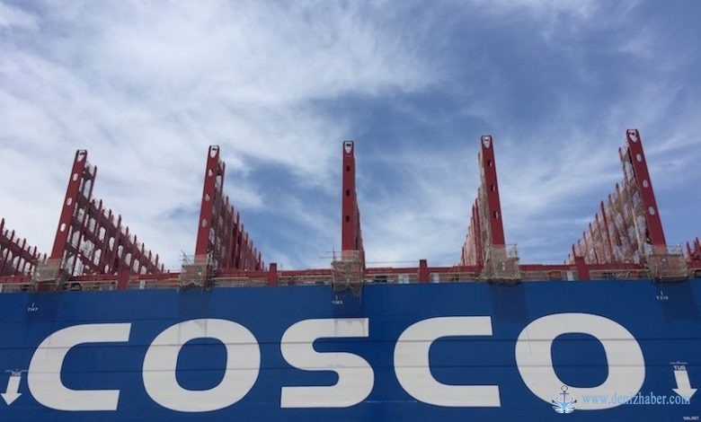 COSCO bir düzine 14.000 TEU gemi siparişi verdi