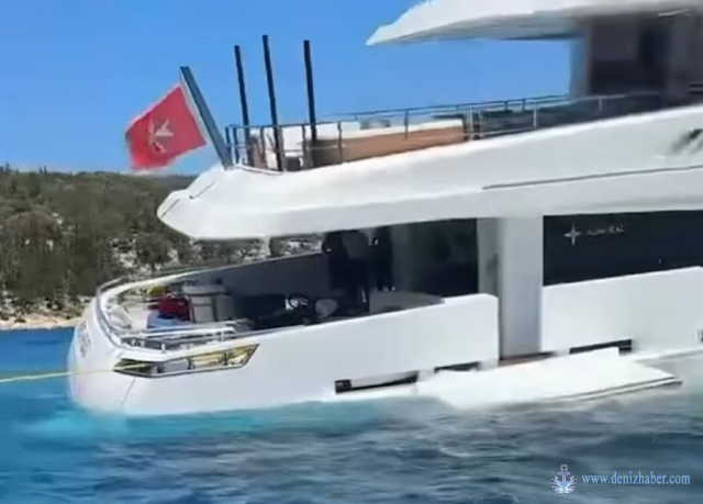 177 bin sterline kiralanan yat kapısı açık unutulunca battı