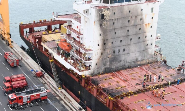 Sri Lanka'ya yanaşan MSC gemisinde yangın çıktı