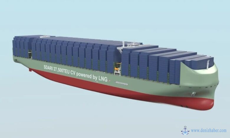 27.500 teu: Çinliler SMM'de rekor kıran konteyner gemisi tasarımını  tanıttı