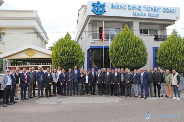 Durmuş Ünüvar, İMEAK DTO Aliağa Şubesini Ziyaret Etti