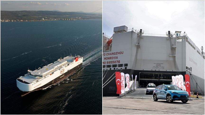 Dev gemi, Çin’de üretilmiş 7 bin otomobille Safiport'a geldi