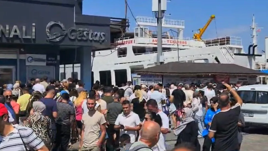 Erdek İskelesinde Büyük Kaos! Gemi Seferleri İptal Edildi!