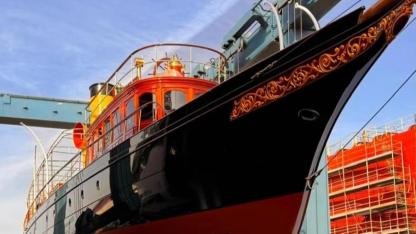124 Yıllık Efsane Yat Cangarda, RMK Marine’de Yenilendi
