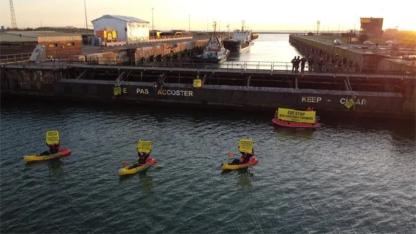 Greenpeace’ten Dunkirk’te Uranyum Protestosu 4 Gözaltı