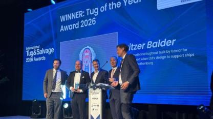 UZMAR yapımı Svitzer Balder'e  ITS 2026’da Yılın Römorkörü Ödülü